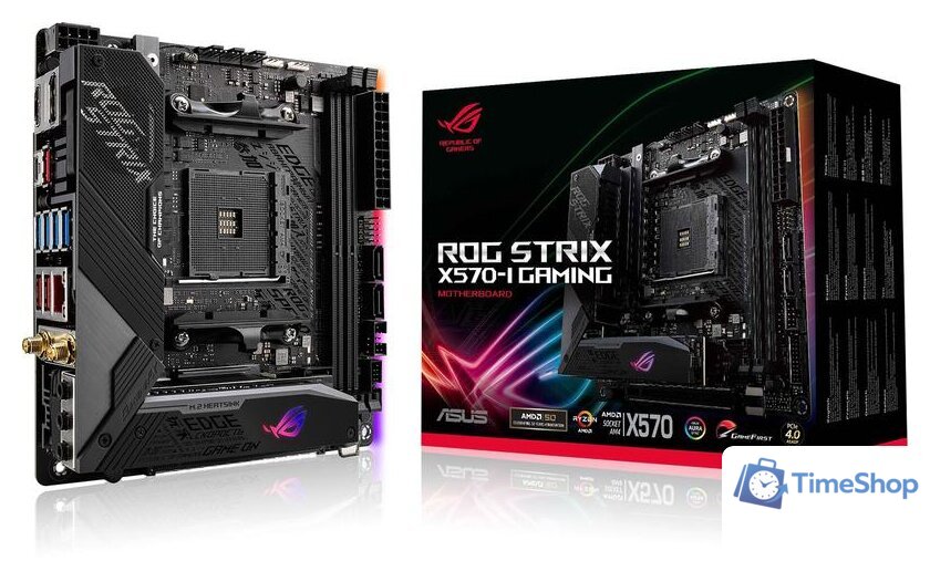 Материнская плата ASUS ROG Strix X570-I Gaming - Изображение №6 — Интернет-магазин Time-Shop