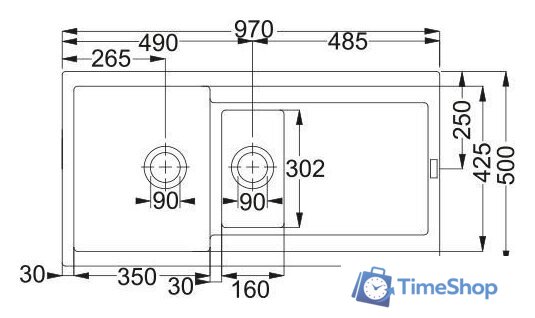 Кухонная мойка Franke Maris MRG 651-97 114.0716.348 (серый сланец) - Изображение №3 — Интернет-магазин Time-Shop