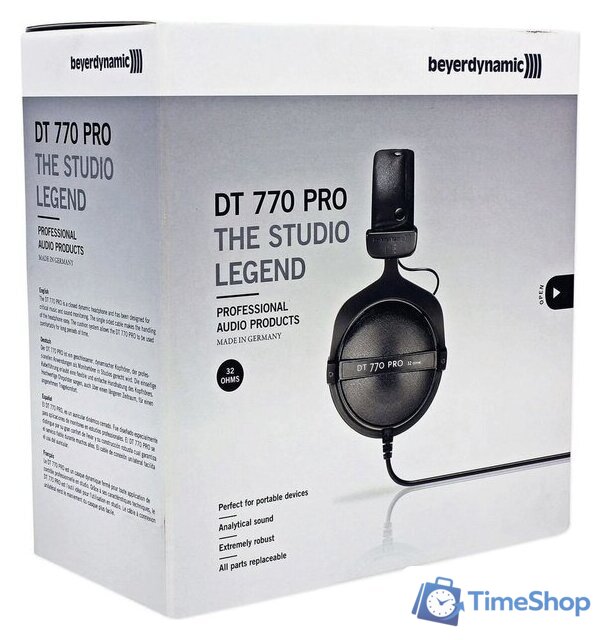 Наушники Beyerdynamic DT 770 PRO 32 Ohm - Изображение №3 — Интернет-магазин Time-Shop