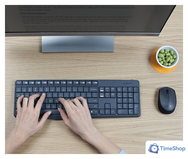 Офисный набор Logitech MK235 Wireless Combo 920-007948 - Изображение №5 — Интернет-магазин Time-Shop