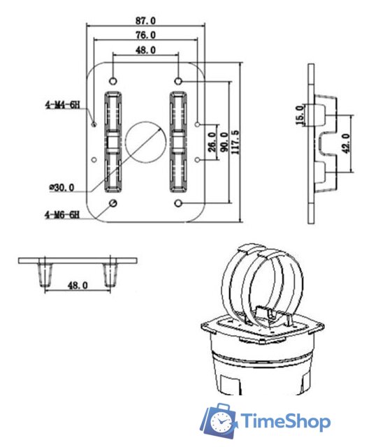 Крепление для камер видеонаблюдения Dahua DH-PFA152-E - Изображение №7 — Интернет-магазин Time-Shop