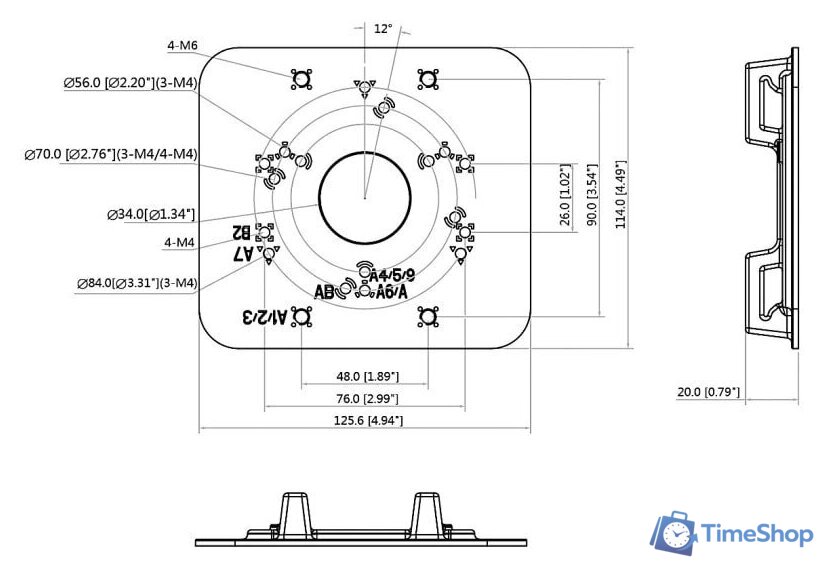 Крепление для камер видеонаблюдения Dahua DH-PFA152-E - Изображение №6 — Интернет-магазин Time-Shop