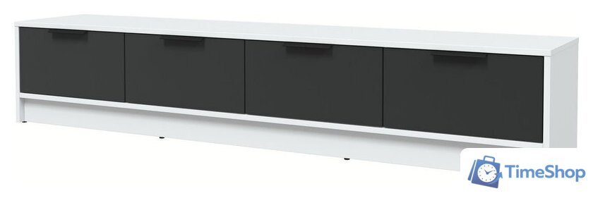 Тумба Интерлиния ТВ Концепт КТ-ТВ4-35 (антрацит/белый платинум) - Изображение №1 — Интернет-магазин Time-Shop