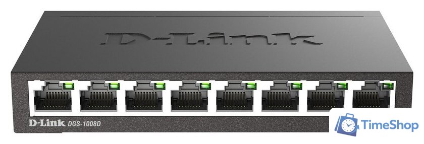 Неуправляемый коммутатор D-Link DGS-1008D/R1A - Изображение №1 — Интернет-магазин Time-Shop