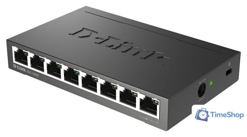 Неуправляемый коммутатор D-Link DGS-1008D/R1A - Изображение №4 — Интернет-магазин Time-Shop