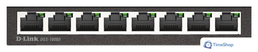 Неуправляемый коммутатор D-Link DGS-1008D/R1A - Изображение №3 — Интернет-магазин Time-Shop