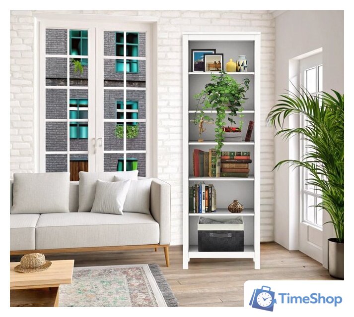 Стеллаж Mio Tesoro Сага 2.08.07.110.1 (белый) - Изображение №3 — Интернет-магазин Time-Shop