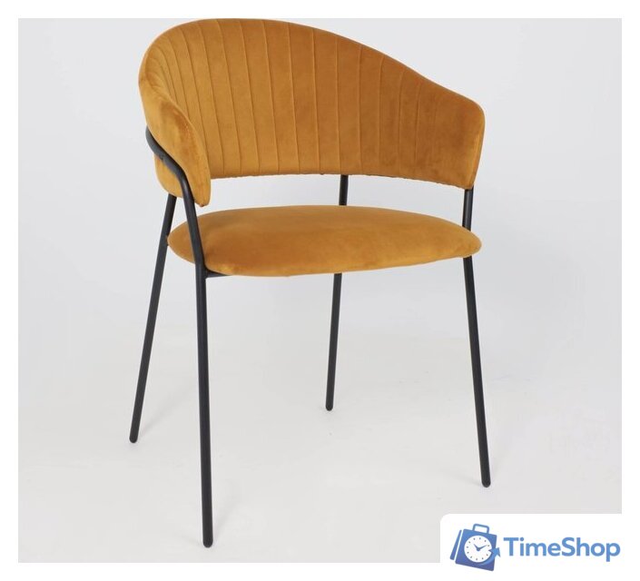 Стул с подлокотниками Алвест AV 433 (карри бархат Confetti chai tea/черный) - Изображение №15 — Интернет-магазин Time-Shop