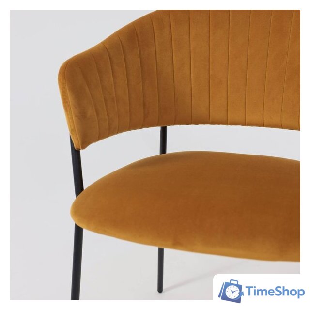 Стул с подлокотниками Алвест AV 433 (карри бархат Confetti chai tea/черный) - Изображение №13 — Интернет-магазин Time-Shop