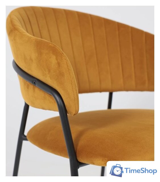 Стул с подлокотниками Алвест AV 433 (карри бархат Confetti chai tea/черный) - Изображение №10 — Интернет-магазин Time-Shop