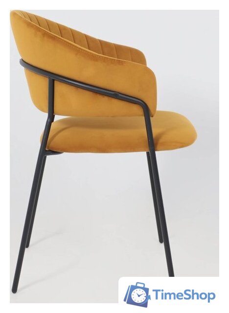 Стул с подлокотниками Алвест AV 433 (карри бархат Confetti chai tea/черный) - Изображение №8 — Интернет-магазин Time-Shop