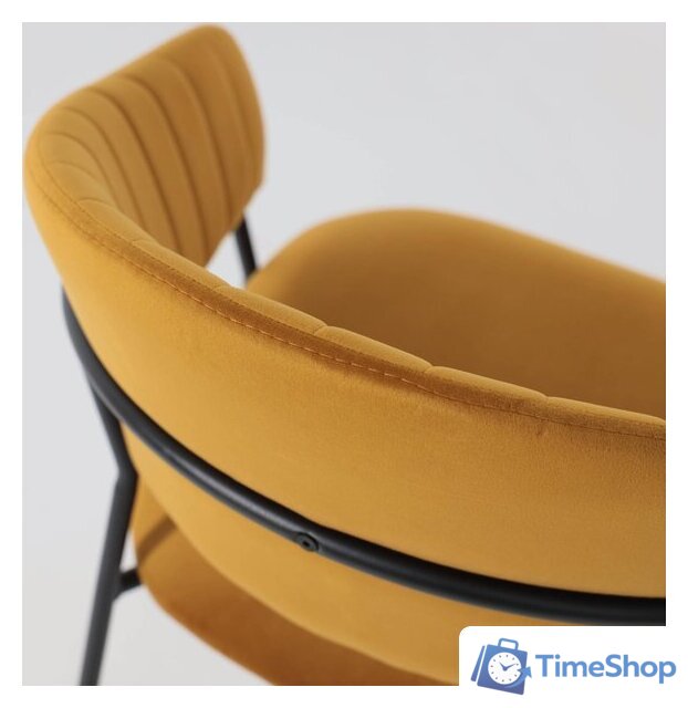 Стул с подлокотниками Алвест AV 433 (карри бархат Confetti chai tea/черный) - Изображение №14 — Интернет-магазин Time-Shop