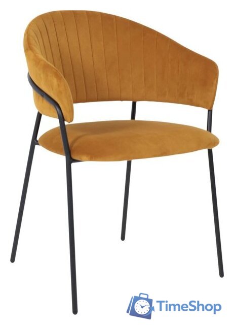 Стул с подлокотниками Алвест AV 433 (карри бархат Confetti chai tea/черный) - Изображение №1 — Интернет-магазин Time-Shop