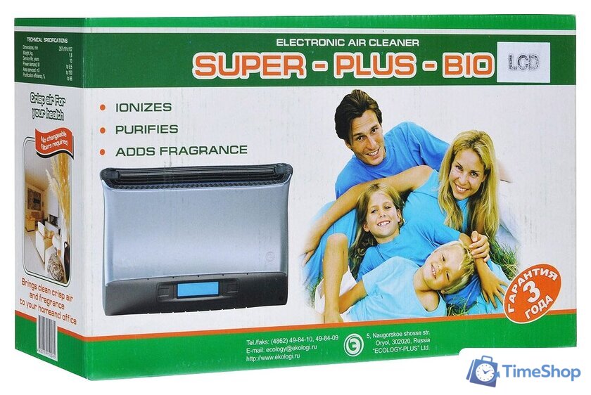 Очиститель воздуха Экология Супер-Плюс-Био (LCD) - Изображение №2 — Интернет-магазин Time-Shop