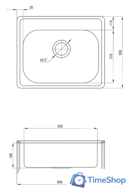 Кухонная мойка Deante Soul ZYU 3103 (оформление) - Изображение №3 — Интернет-магазин Time-Shop