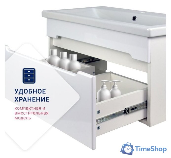  Doratiz Тумба под умывальник Магнолия 80 9912.655 (белый) - Изображение №9 — Интернет-магазин Time-Shop