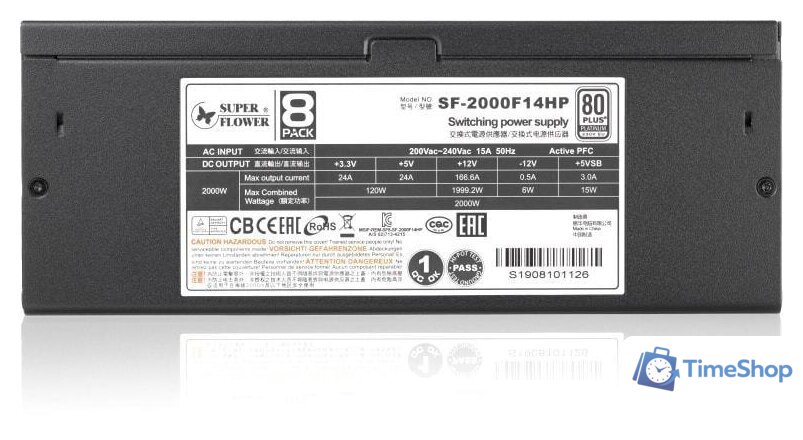 Блок питания Super Flower Leadex Platinum SF-2000F14HP - Изображение №4 — Интернет-магазин Time-Shop