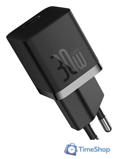 Сетевое зарядное Baseus GaN5 Fast Charger Mini 1C 30W CCGN070401 (черный) - Изображение №1 — Интернет-магазин Time-Shop