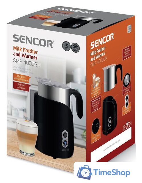 Автоматический вспениватель молока Sencor SMF 4000BK - Изображение №11 — Интернет-магазин Time-Shop