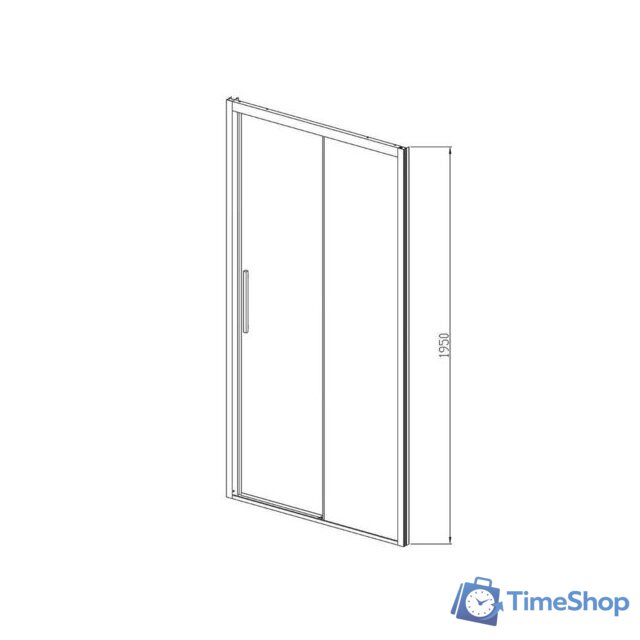 Душевая дверь Vincea Soft VDS-3SO120CLB (черный/прозрачное) - Изображение №4 — Интернет-магазин Time-Shop