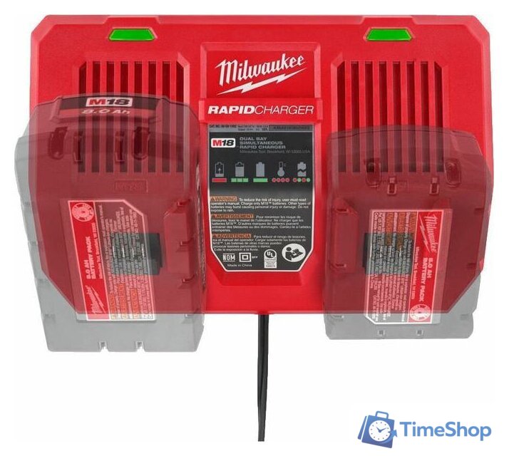 Зарядное устройство Milwaukee M18 DFC 4932472073 (18В) - Изображение №7 — Интернет-магазин Time-Shop