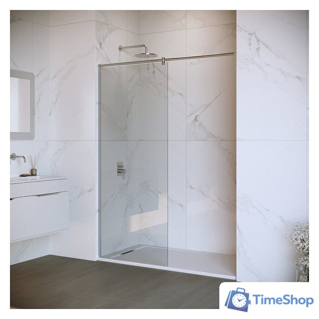 Душевая стенка RGW WA-033 351003308-11 80 (хром/прозрачное стекло) - Изображение №1 — Интернет-магазин Time-Shop