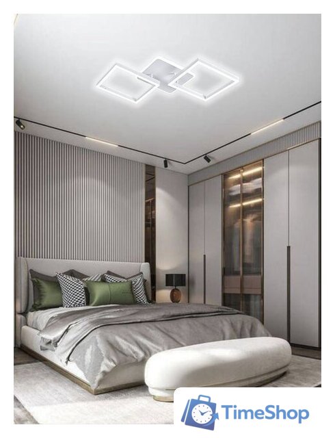 Припотолочная люстра Aitin Pro L73066/2T (белый) - Изображение №4 — Интернет-магазин Time-Shop