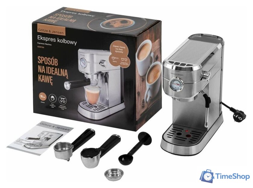 Рожковая кофеварка Goetze & Jensen ECM700 - Изображение №2 — Интернет-магазин Time-Shop