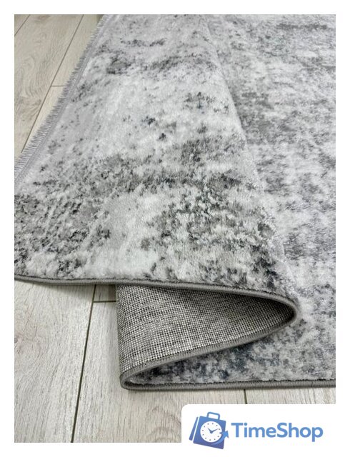 Ковер для жилой комнаты Radjab Carpet Беллуччи Прямоугольник HL 616 12730 (2x4, Grey) - Изображение №8 — Интернет-магазин Time-Shop