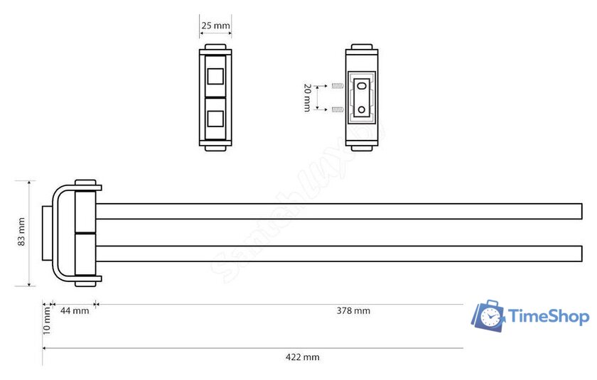 Держатель для полотенца Bemeta Solo 139104102 - Изображение №2 — Интернет-магазин Time-Shop