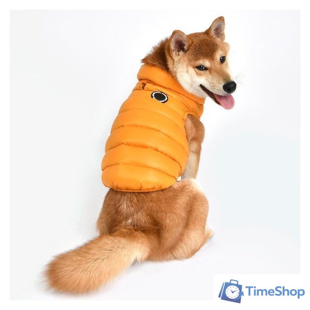 Жилетка для животных Puppia Ultra Light Vest A PAPD-JM1670-MS-S (оранжевый) - Изображение №4 — Интернет-магазин Time-Shop