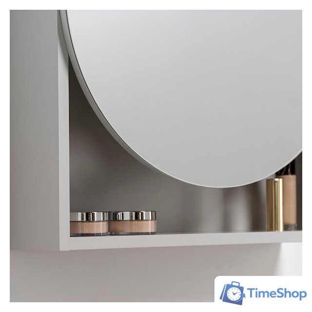  Lauter Шкаф с зеркалом Estel 50 (светло-серый полуматовый) - Изображение №5 — Интернет-магазин Time-Shop