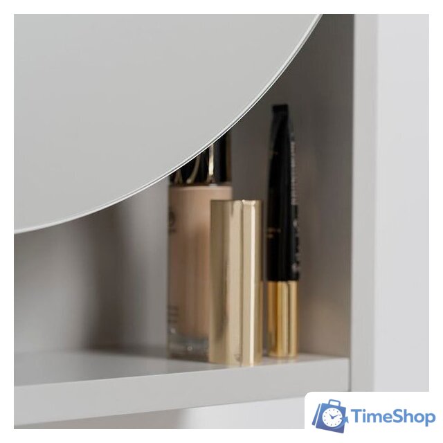  Lauter Шкаф с зеркалом Estel 50 (светло-серый полуматовый) - Изображение №4 — Интернет-магазин Time-Shop