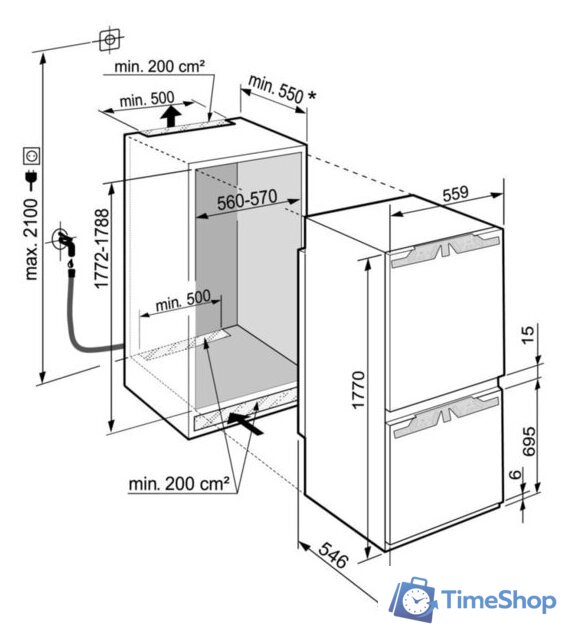 Холодильник Liebherr ICBNd 5163 Prime - Изображение №3 — Интернет-магазин Time-Shop