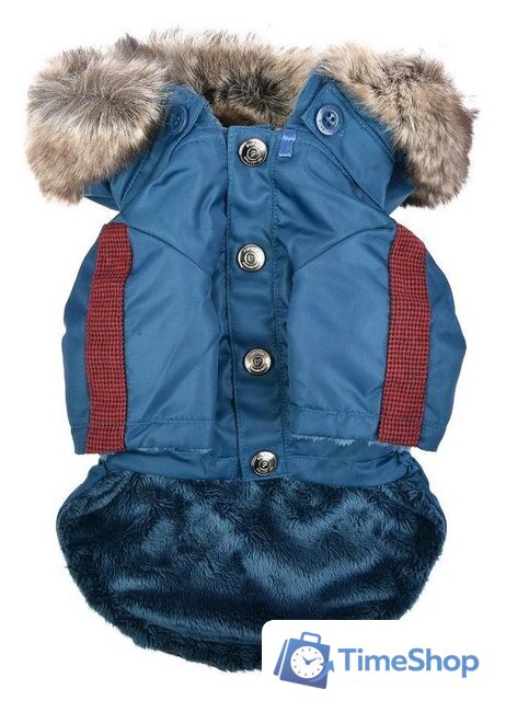 Куртка для животных Puppia Brock с капюшоном PAUD-JM1851-TE-XL (синий) - Изображение №2 — Интернет-магазин Time-Shop