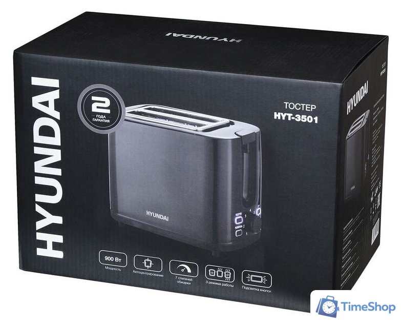 Тостер Hyundai HYT-3501 - Изображение №5 — Интернет-магазин Time-Shop