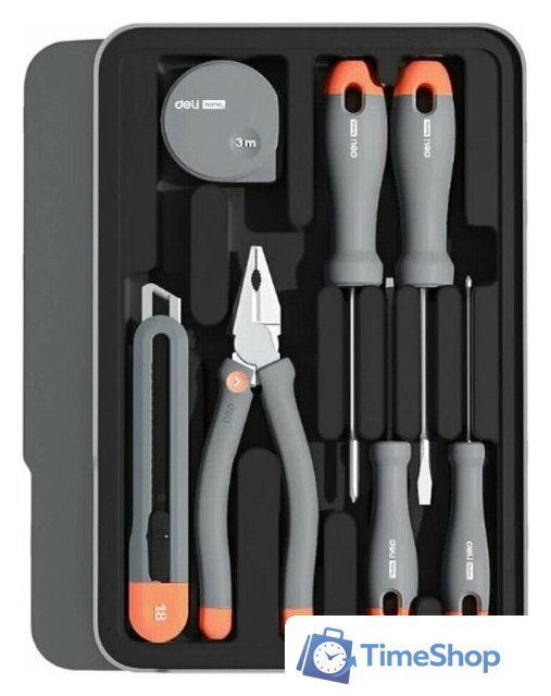 Набор домашнего мастера Deli H1001-ADE (15 предметов) - Изображение №2 — Интернет-магазин Time-Shop