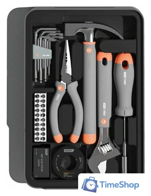 Набор домашнего мастера Deli H1001-ADE (15 предметов) - Изображение №1 — Интернет-магазин Time-Shop