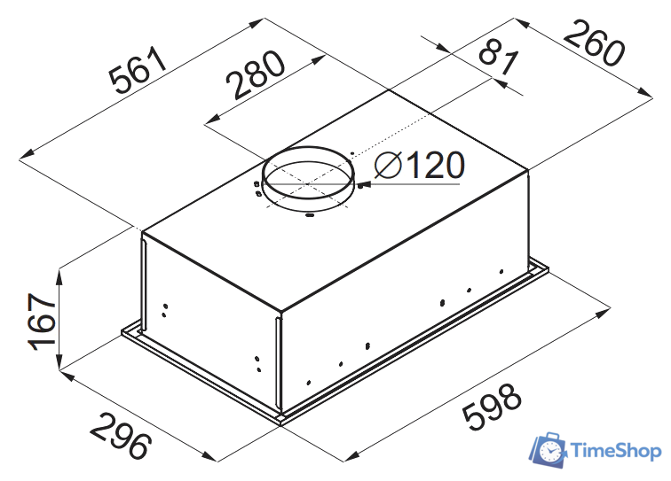 Кухонная вытяжка MAUNFELD Crosby Singl 60 (белый) - Изображение №2 — Интернет-магазин Time-Shop