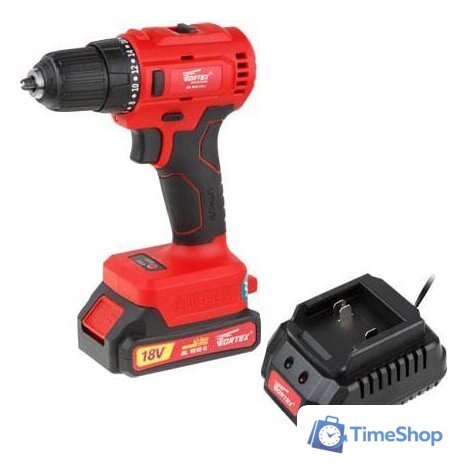 Дрель-шуруповерт Wortex BD 1815-1 DLi BD18151DLi0029 (с 1-им АКБ) - Изображение №1 — Интернет-магазин Time-Shop