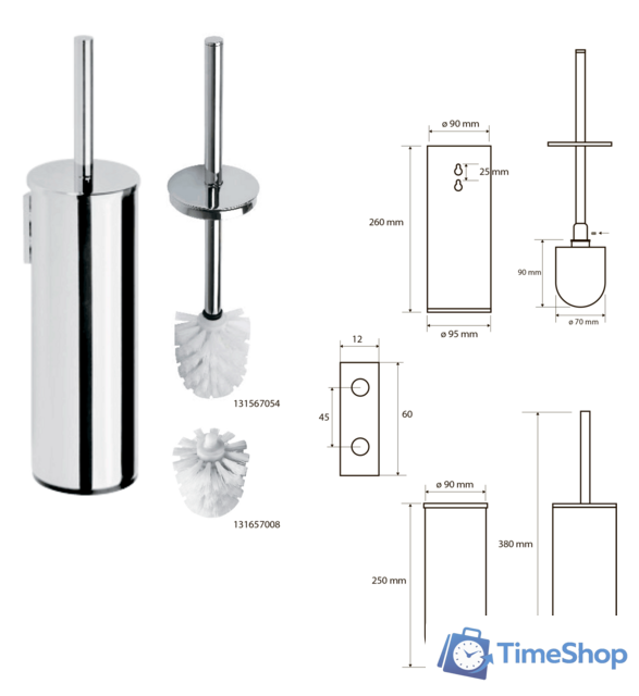 Ершик для унитаза Bemeta Omega 102313067 - Изображение №2 — Интернет-магазин Time-Shop