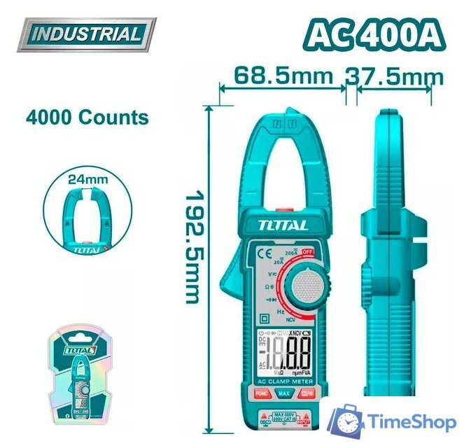Токовые клещи Total TMT762001 - Изображение №1 — Интернет-магазин Time-Shop