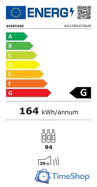 Винный шкаф Avintage AVI178PLATINUM - Изображение №7 — Интернет-магазин Time-Shop