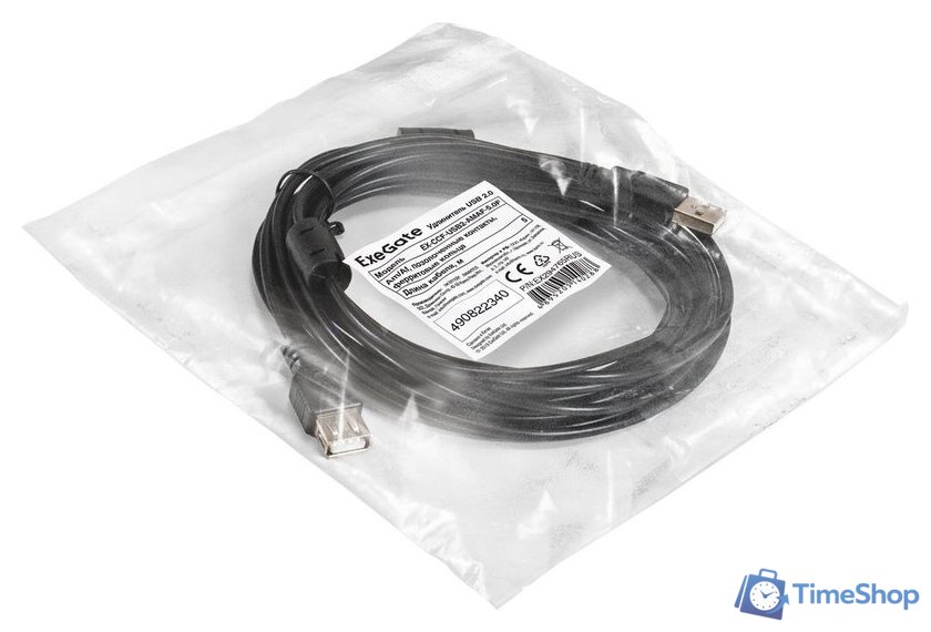 Удлинитель ExeGate EX-CCF-USB2-AMAF-5.0F - Изображение №2 — Интернет-магазин Time-Shop