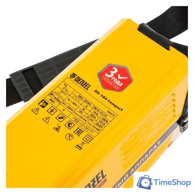 Сварочный инвертор Denzel DS-180 Compact - Изображение №4 — Интернет-магазин Time-Shop