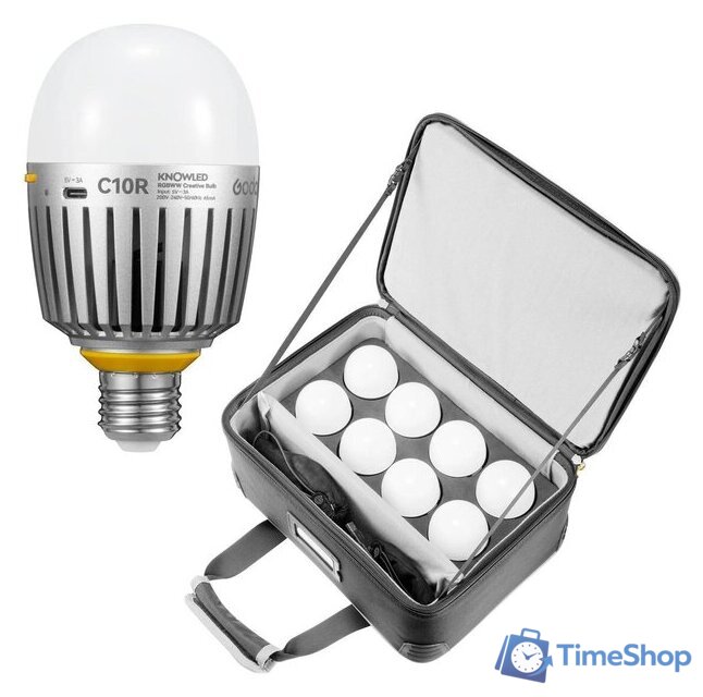 Комплект светодиодных ламп Godox Knowled C10R-K8 в кейсе - Изображение №1 — Интернет-магазин Time-Shop
