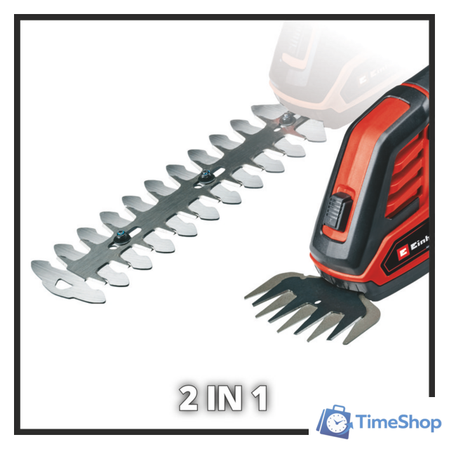 Кусторез + ножницы Einhell GE-CG 18/100 Li T-Solo 3410310 (без АКБ) - Изображение №7 — Интернет-магазин Time-Shop