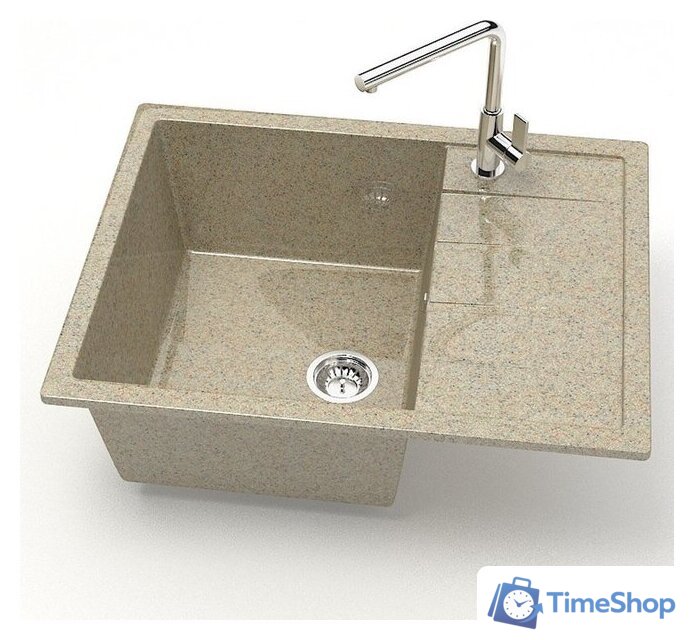 Кухонная мойка MARRBAXX Карельский камень модель 151/Q5 F151Q005 (песочный) - Изображение №2 — Интернет-магазин Time-Shop