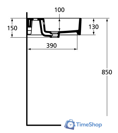 Умывальник Ideal Standard Strada K077801 60x42 - Изображение №3 — Интернет-магазин Time-Shop