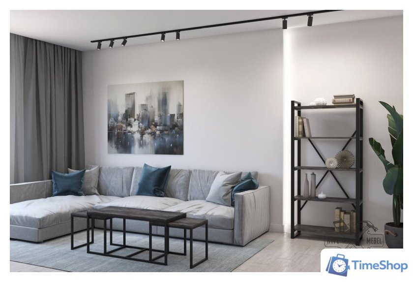 Стеллаж Hype Mebel Стандарт-2 50x200 (белый/древесина белая) - Изображение №3 — Интернет-магазин Time-Shop